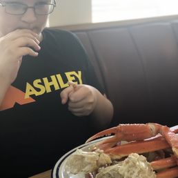 Jackson having himself a long overdue Crab Leg Fest.