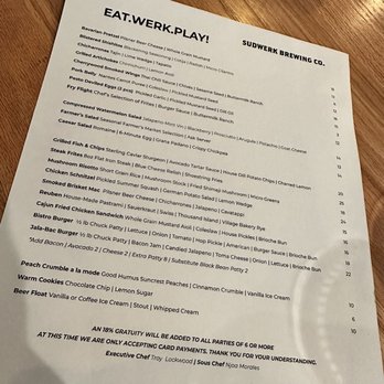 Sudwerk Brewing Co - Menu - Breweries Near Me - Davis, California Sudwerk Brewing Co - Menu - Breweries Near Me - Davis, California