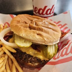 Freddy's Frozen Custard & Steakburgers - Double bacon cheeseburger