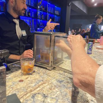 Elite Experience: White Rabbit Theater & Lounge - Smoke and Mirrors coming out of the smoking chamber - Yelp Events Near Me - Reno, Nevada