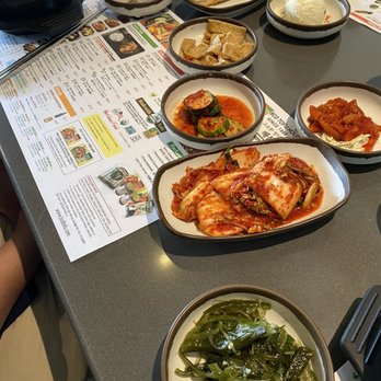 BCD Tofu House - Sides that comes with every tofu bowl - Korean Near Me - Irvine, California