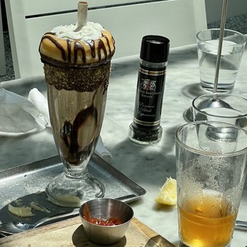 Lake Park Diner - Shake with a donut on top! - New American Near Me - Naples, Florida Lake Park Diner - Shake with a donut on top! - New American Near Me - Naples, Florida