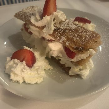 Stefano's - Strawberry shortcake with phyllo dough - Seafood Near Me - Beach Haven, New Jersey Stefano's - Strawberry shortcake with phyllo dough - Seafood Near Me - Beach Haven, New Jersey