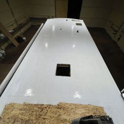 Lane’s Rv Repair - Applying permanent Forever roof seal