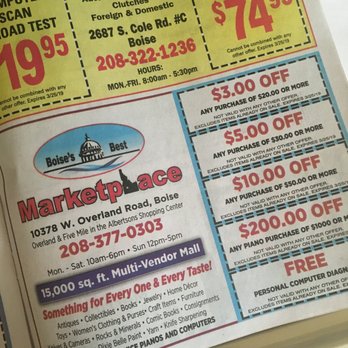 Boise's Best Marketplace  - Coupon Expre - Antiques Near Me - Boise, Idaho