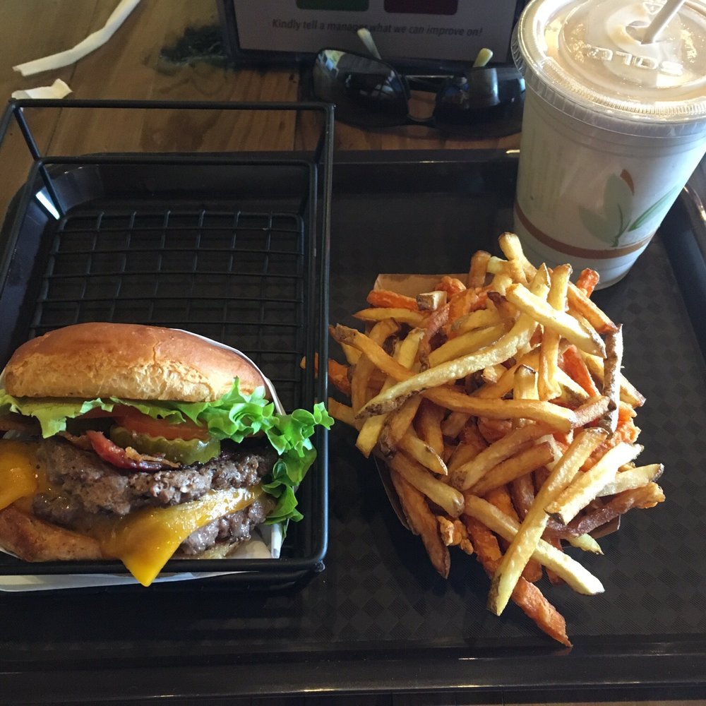 Grassburger - I went all in. Burger, fries and chocolate shake. - Burgers Near Me - Albuquerque, New Mexico