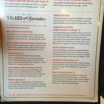 Lucille's Smokehouse Bar-B-Que - Gluten free salads :) - Barbeque Near Me - Brea, California