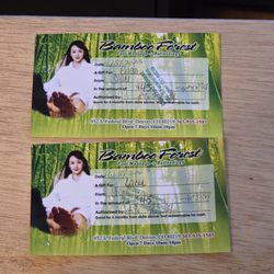 Bamboo Forest - Gift certificates in question