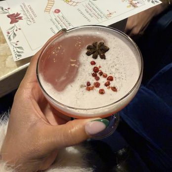 The Barterhouse Ybor - Clover festive drink (ordered no egg) - New American Near Me - Tampa, Florida