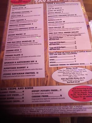Menu photo 2 The Old Mill Tavern Homosassa, FL