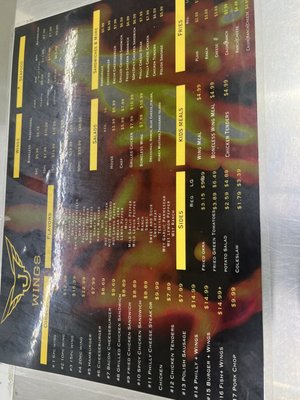 Menu photo 1 J Wings Birmingham, AL