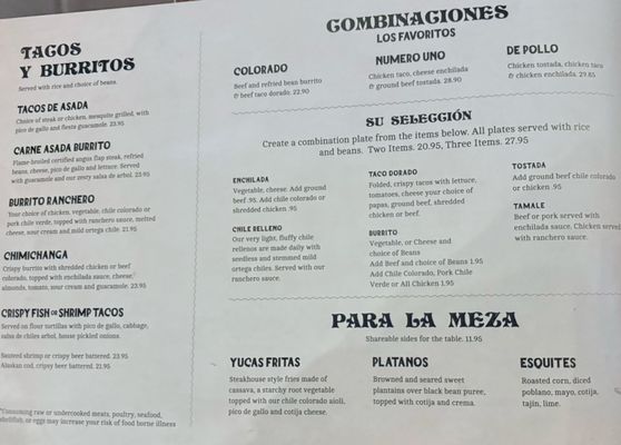 Menu photo 2 Las Casuelas Terraza Palm Springs, CA Menu photo 2 Las Casuelas Terraza Palm Springs, CA
