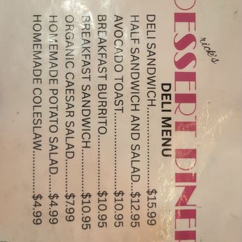 Rick's Dessert Diner - Desserts Near Me - Sacramento, California