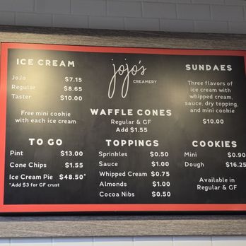JoJo's Creamery - Options - Ice Cream & Frozen Yogurt Near Me - Encinitas, California