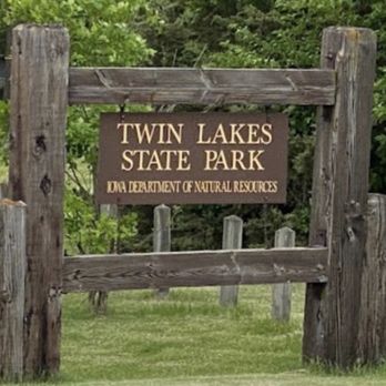 Twin Lakes State Park - State park signage. - Fishing Near Me - Rockwell City, Iowa Twin Lakes State Park - State park signage. - Fishing Near Me - Rockwell City, Iowa