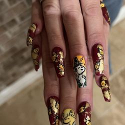Aqua Stone Nails And Spa - I am ready for Thanksgiving thanks to Aqua Stone having amazing talent, nail tech like Tronie!!!