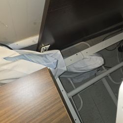 Parma Care Center - 2 Pillows behind her bed and the blood things they use and instead to use the garbage can the throw it in here