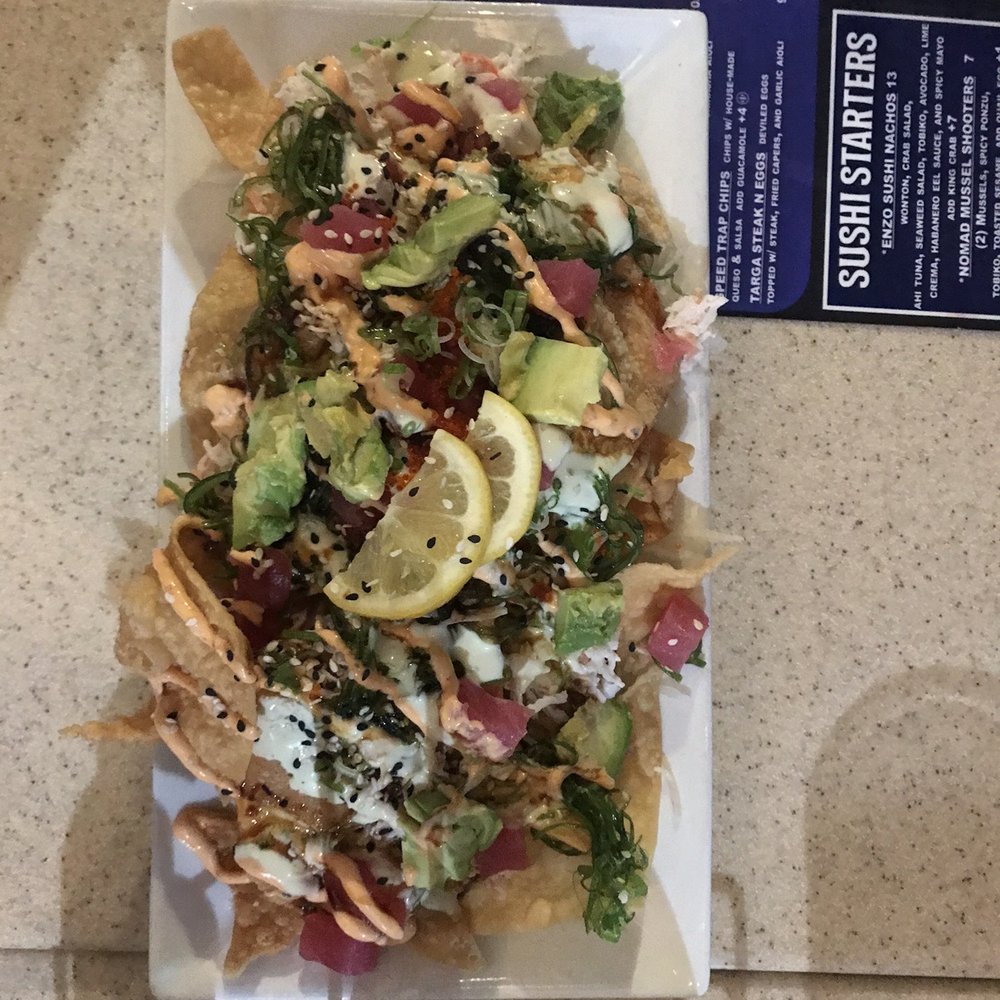Garage Grill - Sushi nachos - New American Near Me - Draper, Utah Garage Grill - Sushi nachos - New American Near Me - Draper, Utah