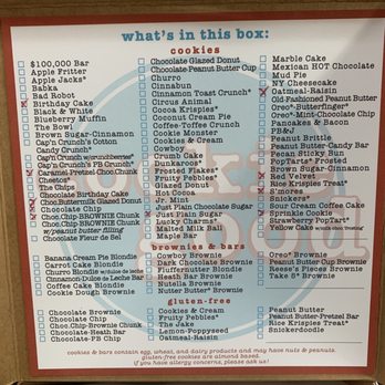 Cookie Good - The flavor is listed above and they also check off what you have in your box - Bakeries Near Me - Santa Monica, California Cookie Good - The flavor is listed above and they also check off what you have in your box - Bakeries Near Me - Santa Monica, California