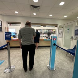 Walgreens - Pharmacy drive-thru is closed due to staff changes. Just be prepared to wait at least 10 minutes in line to get your RX.