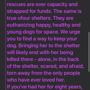 Love Leo Rescue - responce I received after submitting an inquiry form online!! - Community Service/Non-Profit Near Me