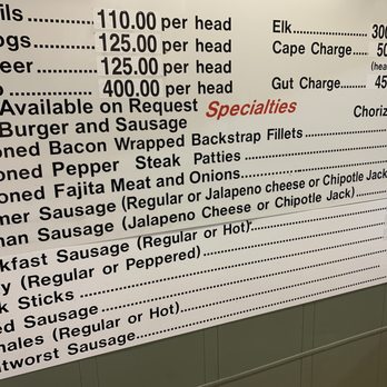 Stephens Processing - Menu board is almost too big! - Meat Shops Near Me - Abilene, Texas Stephens Processing - Menu board is almost too big! - Meat Shops Near Me - Abilene, Texas