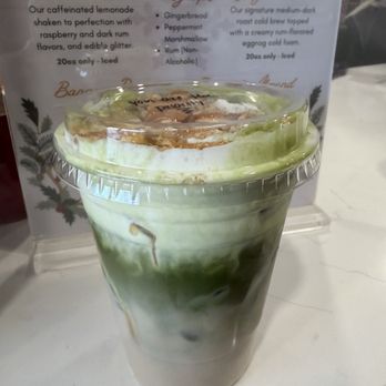 R & Beans Coffee - Banana pudding matcha - Coffee & Tea Near Me - Woodbridge Township, New Jersey