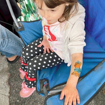 Studio City Farmers Market - Little "tattoo" spot for kids - Farmers Market Near Me - Studio City, California