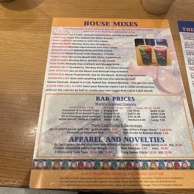 Menu photo 5 Wet Willie's Atlantic City, NJ Menu photo 5 Wet Willie's Atlantic City, NJ