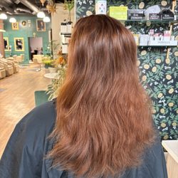 Blossom Salon & Spa - BEFORE: my red hair before processing and turning blonde