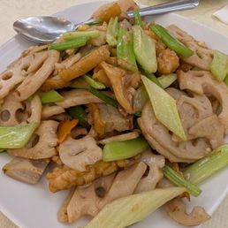 Pork belly and squid stir fry Pork belly and squid stir fry