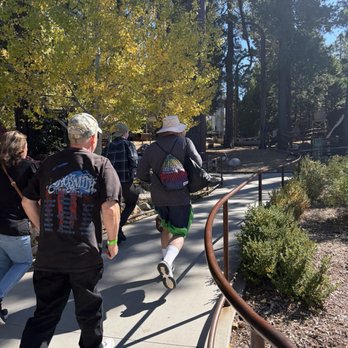 SkyPark at Santa's Village - It is a hilly at times steep walk to some of the attractions - Amusement Parks Near Me - Skyforest, California