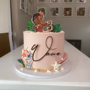 Oahu Bakes & Brew - Moana themed birthday cake - Custom Cakes Near Me - Kapolei, Hawaii