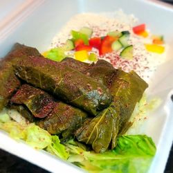 Gyro House - Grape leaves veggies