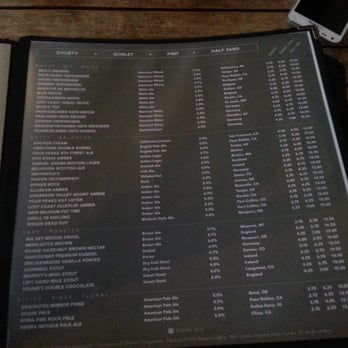 Yard House - Beer menu - well, half of it... - New American Near Me - Phoenix, Arizona