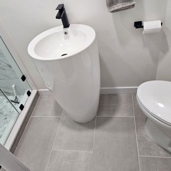 Floor & Decor - Remodeled guest bathroom. - Home Decor Near Me - Fullerton, California Floor & Decor - Remodeled guest bathroom. - Home Decor Near Me - Fullerton, California