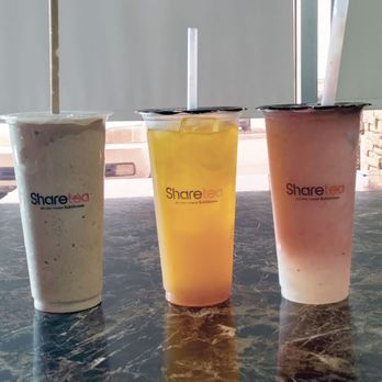 Sharetea - Bakersfield - Blended coffee, blended strawberry, and a mango passion fruit tea - Bubble Tea Near Me - Bakersfield, California Sharetea - Bakersfield - Blended coffee, blended strawberry, and a mango passion fruit tea - Bubble Tea Near Me - Bakersfield, California