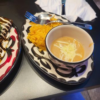Kalaveras - Beans with lots of cheese and rice,try the habanero salsa!! - Mexican Near Me - Chula Vista, California