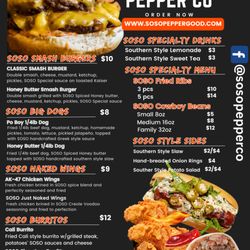 SOSO Pepper - SOSO Menu