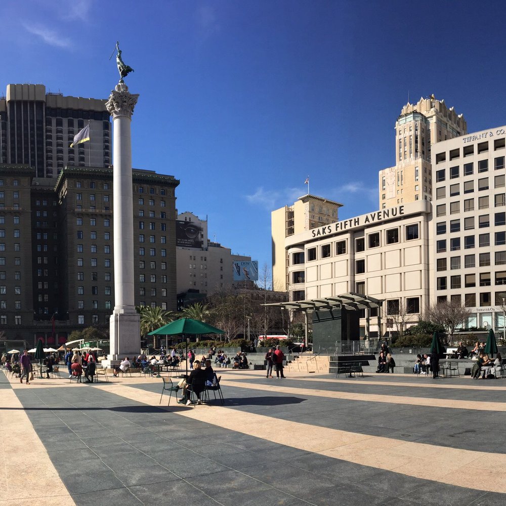 Union Square - A beautiful day for Valentine's Day! - Shopping Centers Near Me - San Francisco, California Union Square - A beautiful day for Valentine's Day! - Shopping Centers Near Me - San Francisco, California