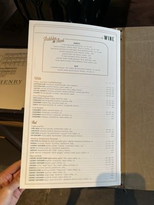 Menu photo 3 The Henry Carlsbad, CA