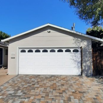 AA Garage Doors - Basic. Non insulated. Non steel back. Clear glass. Design. - Garage Door Services Near Me - Concord, California