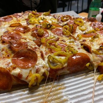 Firehouse Pizza and Subs - Regular crust with pepperoni and banana peppers on half, extra sauce: AMAZING!! Delicious!!!! - Pizza Near Me - Zanesfield, Ohio Firehouse Pizza and Subs - Regular crust with pepperoni and banana peppers on half, extra sauce: AMAZING!! Delicious!!!! - Pizza Near Me - Zanesfield, Ohio