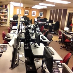 OSC Computer Training - Sit-Stand Workstations and ergonomic chairs provide comfort for an extended day of learning!