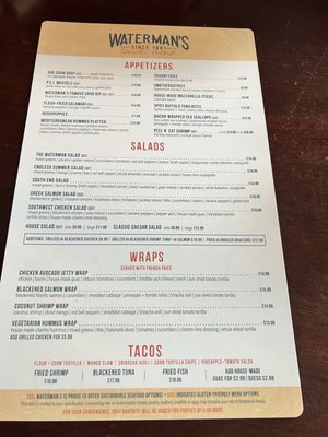 Menu photo 1 Waterman's Surfside Grille Virginia Beach, VA Menu photo 1 Waterman's Surfside Grille Virginia Beach, VA
