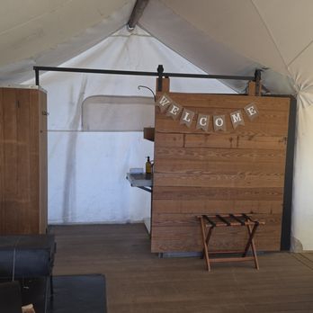 Under Canvas Grand Canyon - Suite, bathroom entrance - Campgrounds Near Me - Valle, Arizona Under Canvas Grand Canyon - Suite, bathroom entrance - Campgrounds Near Me - Valle, Arizona