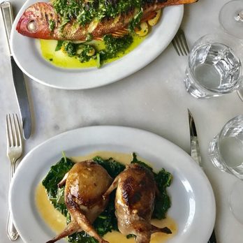 Chez Nous - Quail and Res snapper - French Near Me - Charleston, South Carolina