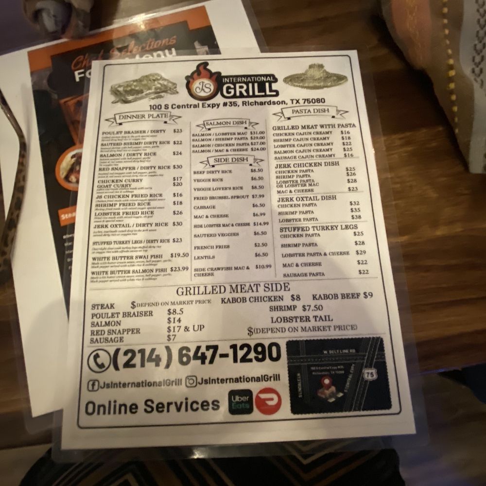 JS International Grill - Food menu - Caribbean Near Me - Plano, Texas JS International Grill - Food menu - Caribbean Near Me - Plano, Texas