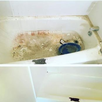Whalen Cleaning Service - Before and After tub restoration cleaning - Home Cleaning Near Me