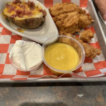 Aces Hangar - Chicken tenders loaded potato - Bars Near Me - Milton, Florida Aces Hangar - Chicken tenders loaded potato - Bars Near Me - Milton, Florida
